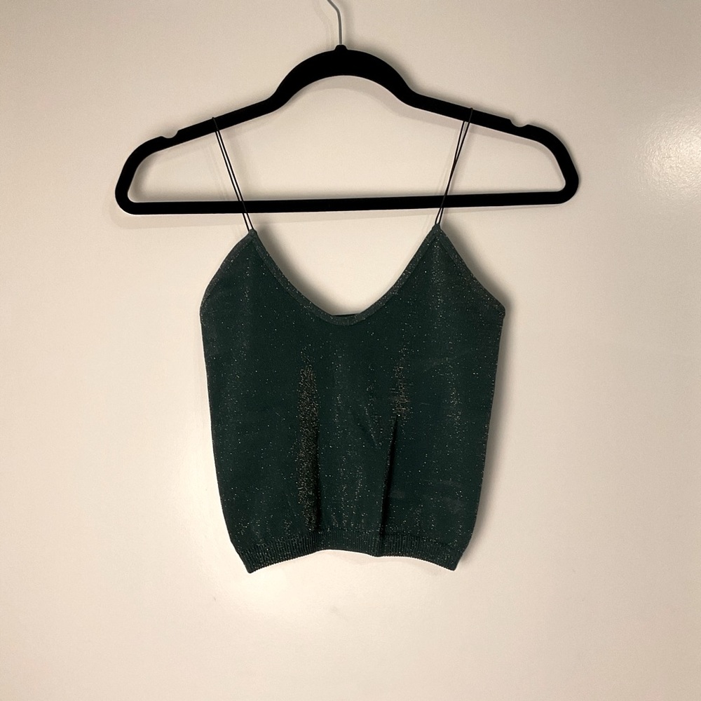 Free people intimates green crop top size XS/S